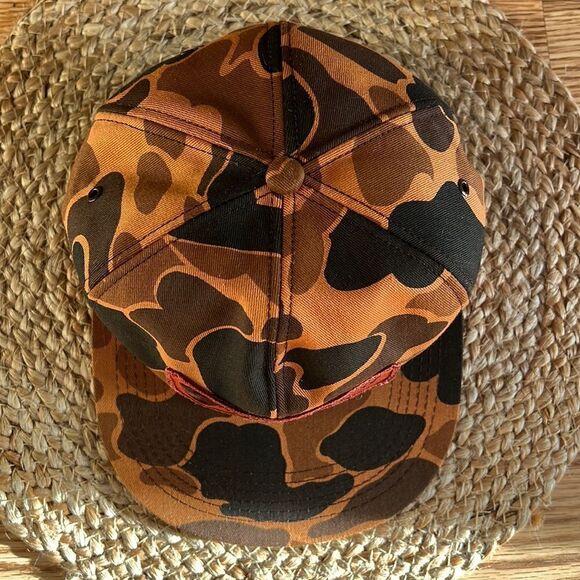 𝅺Vintage Camouflage Champion Motor Graders SnapBack Hat - Picture 3 of 11